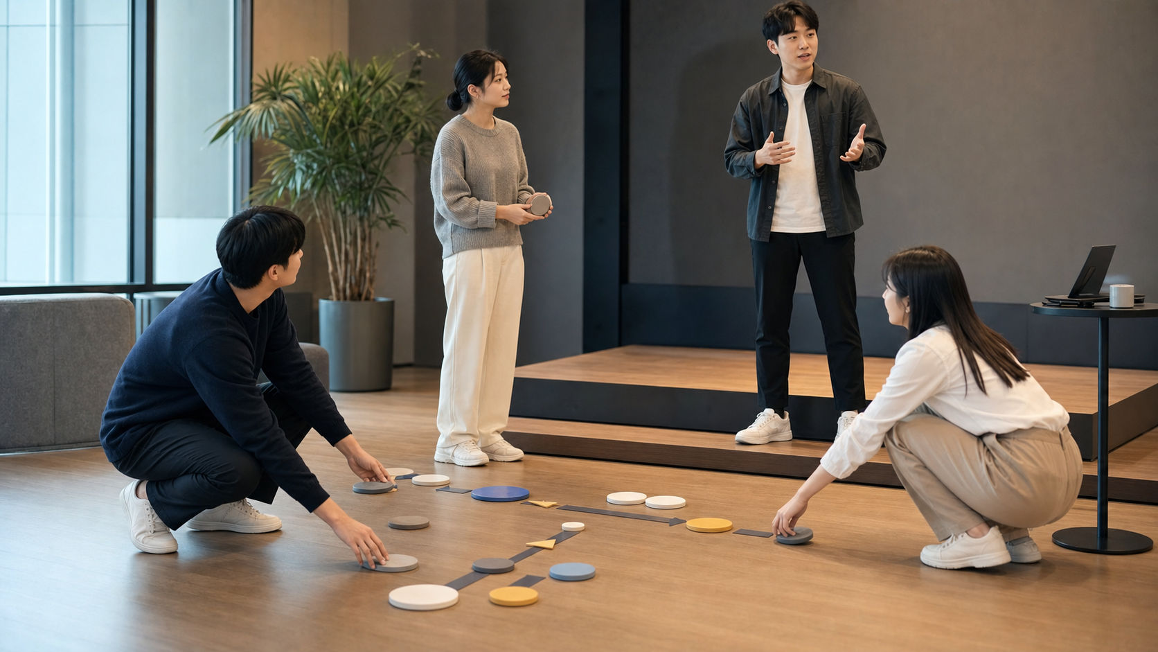 스타트업팀이 데모데이 전 타깃과 행사 후 후속미팅 파이프라인을 준비하는 리허설